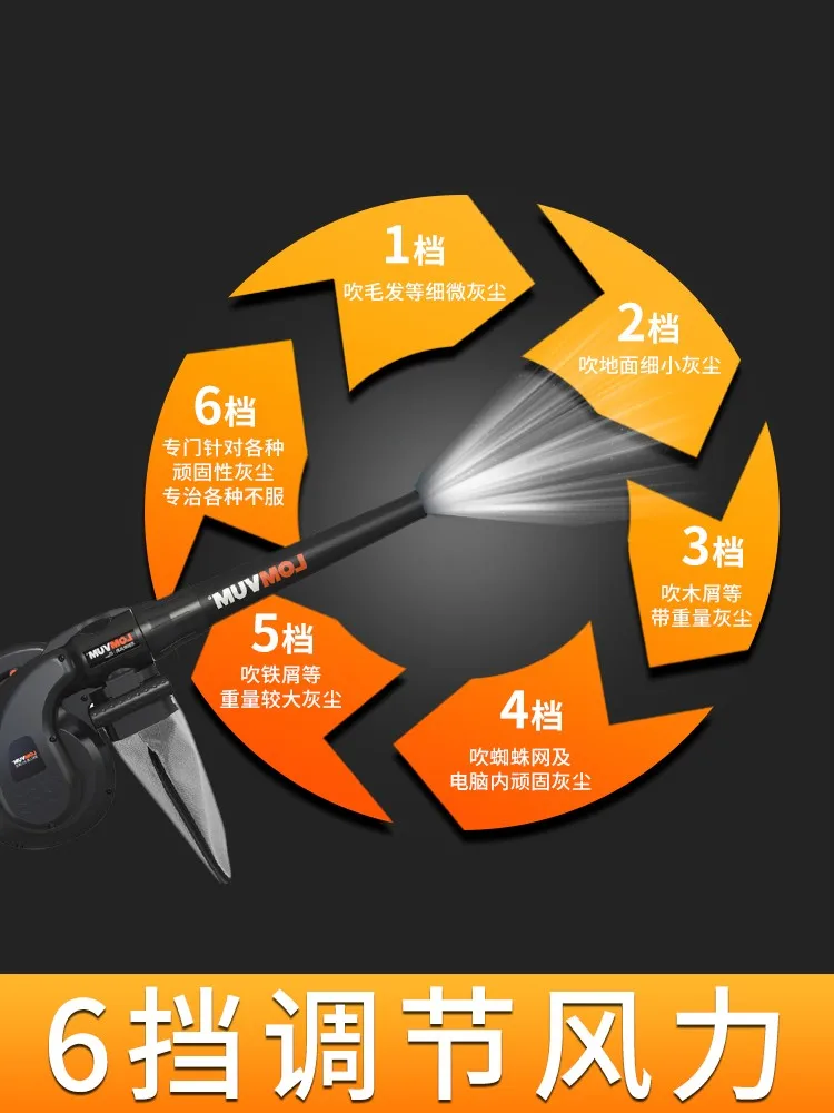 Longyun Blower High Power Industrial Powerful Dust Collector Small Household Computer Dust Cleaning Blower Dust Collector