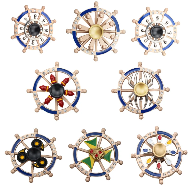 

Double Rotation Alloy Fingertip Gyro Finger Gyro Toys Fidget Hand Spiner Spiral Fidget Spinner Desktop Anti Stress Finger Game