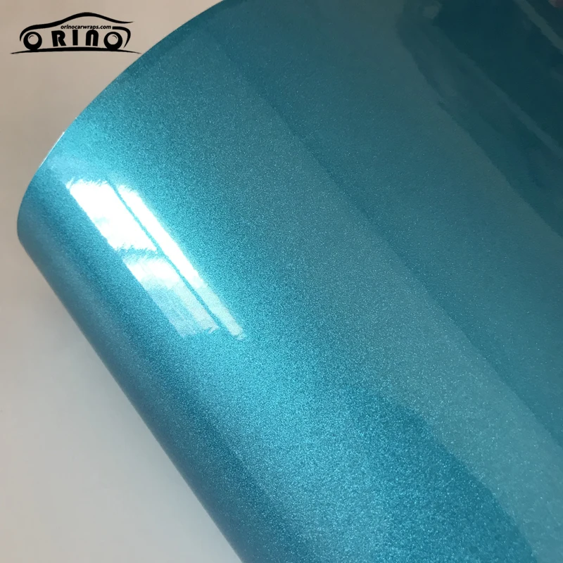 Blue Glitter Diamond Metallic Wrap Vinyl Sticker-2