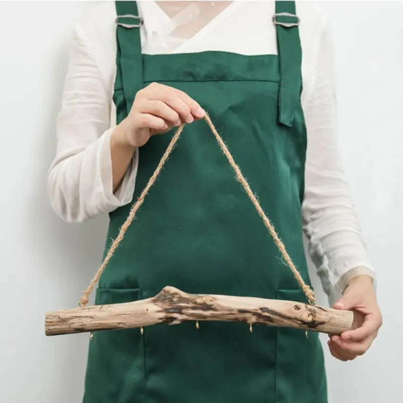 Vintage Driftwood Storage Hanging Rack Key Jewelry Door Hook Household Wall Holder Rack Crafts
