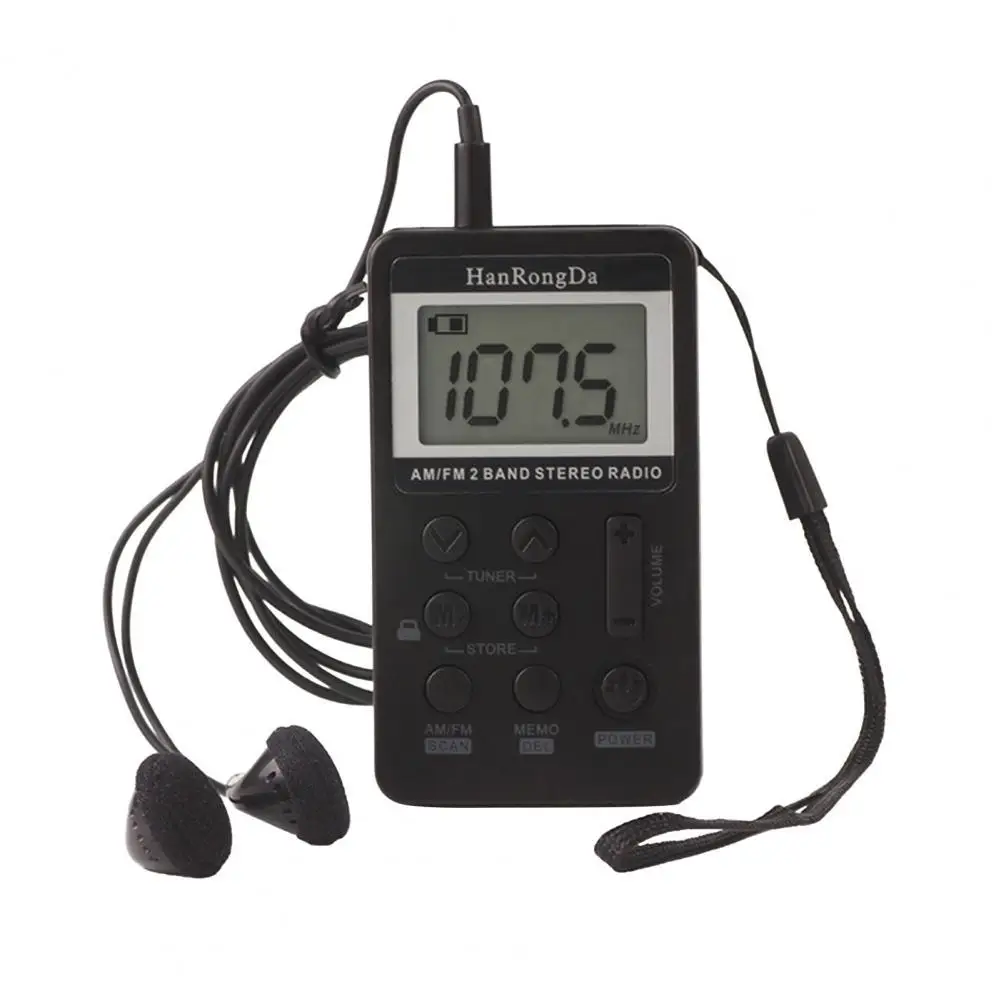HanRongDa-HRD-103-Small-AM-FM-Digital-Radio-2-Band-Stereo-Receiver ...