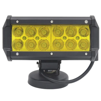 

36W Led Work Light Strip For Car Atv Tractor Off-Road 4Wd Ship 4X4 Suv Truck Utv Motorcycle Led Spotlight Yellow Light 12V