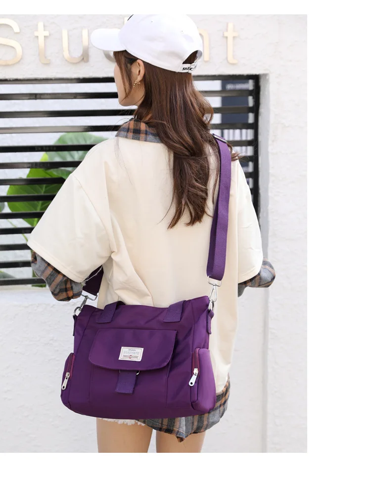 2022 New Women's Handbags Multi-layered Lightweight One-shoulder Messenger Bag Oxford Cloth Large-capacity Women's Handbag