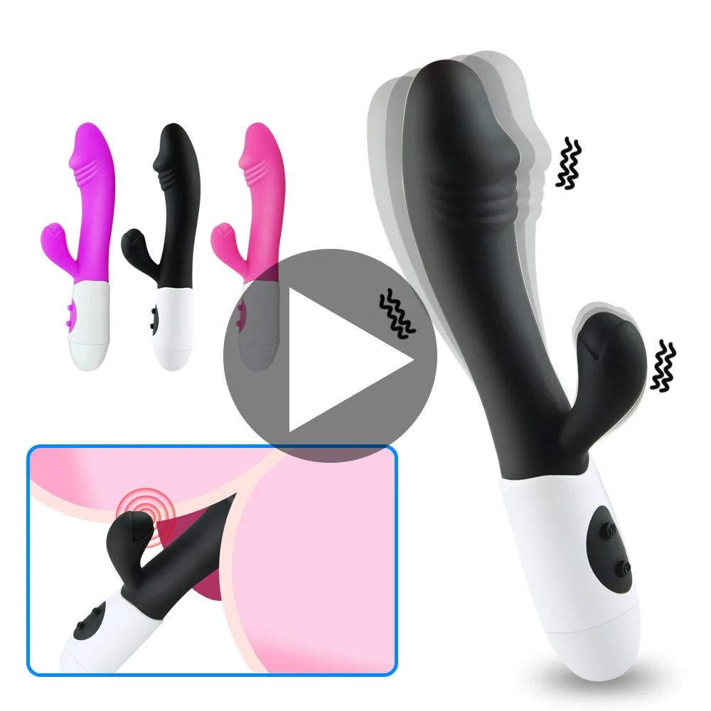 G Spot Dildo Rabbit Vibrator for Women 10 speeds Vagina Clitoris stimulator Dual Vibration Sex Toy adult sex products | Красота и