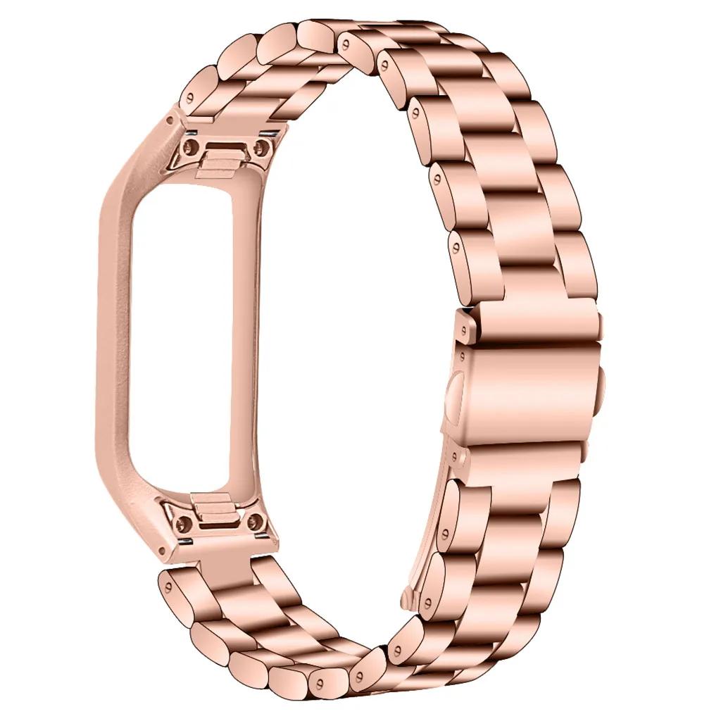Ouhaobin ремешок из нержавеющей стали Браслет замена для samsung Galaxy Fit-e смарт-браслет аксессуары - Цвет: RG