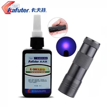 Glass-Adhesive Crystal Uv-Glue Uv-Flashlight K-300 Kafuter Transparent 50ml And 