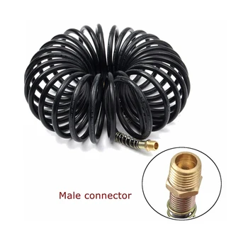 

WENXING 7.5m Air Compressor Recoil Hose Line Spring Tube Coil Tools Kit 25FT 1/4''NPT 150PSI 8mm