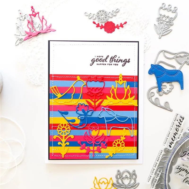 

Eastshape Flower and Animal Cutting Dies for Card Making Album Scrapbooking Embossing Stencil Frame Die Cut New Dies for 2019