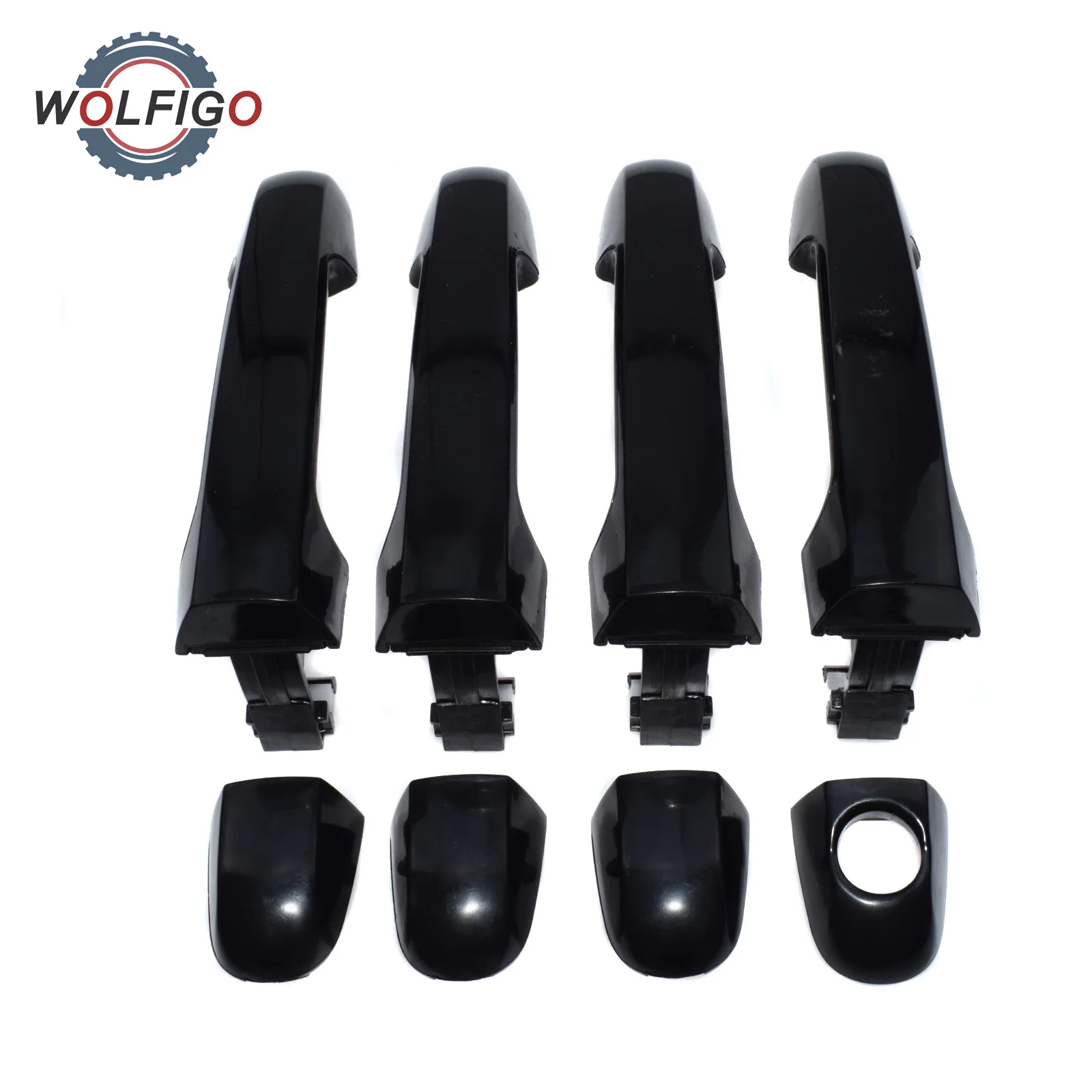 

WOLFIGO Front Rear Left Right Exterior Door Handles for 2007-2012 Hyundai Elantra 826512H000 826612H000 836512H000 836612H000
