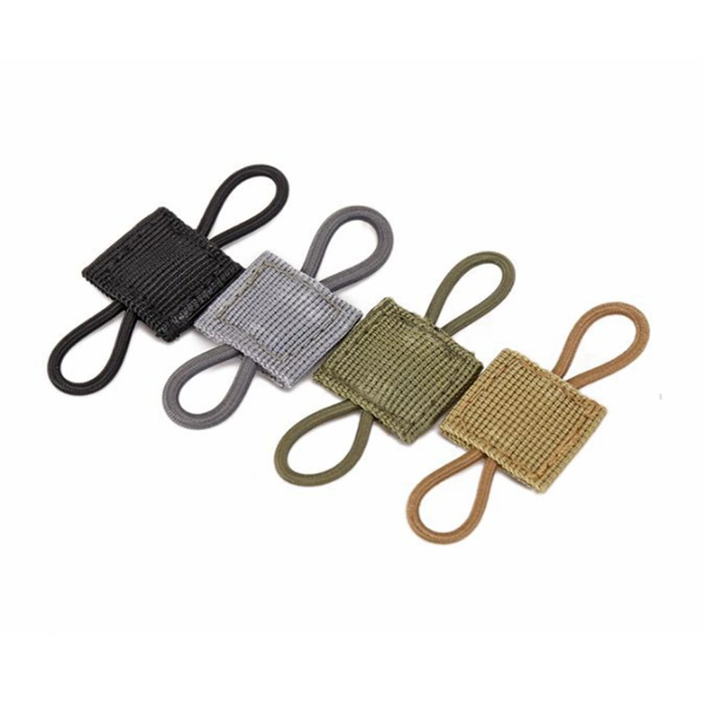 Antenna Binding Buckle Tactical Buckle Elastic Ropes Elastic Straps Tent Rope Buckle 4Pcs PTT Retainer Elastic Molle Buckle Antenna Stick Pipe Binding