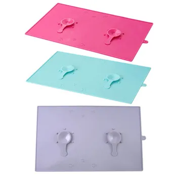 

PDurable Silicone Non Slip Pet Food Mat Pet Dogs Feeding Mat With Suction Cups Premium Pet Supplies CM