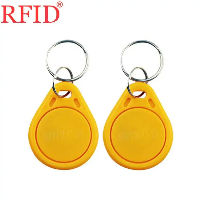 100pcs Yellow ID 125 кГц EM4100 TK4100 41x33x4,3 мм только для чтения RFID Брелки EM жетон бирка брелок карта контроля доступа много цветов Выберите 100 шт - Цвет: 100pcs Yellow