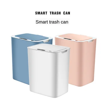 

New Household Intelligent Induction Automatic Trash Can Living Room Sanitary Bucket with Rechargeable Battery Cover Waste Bins