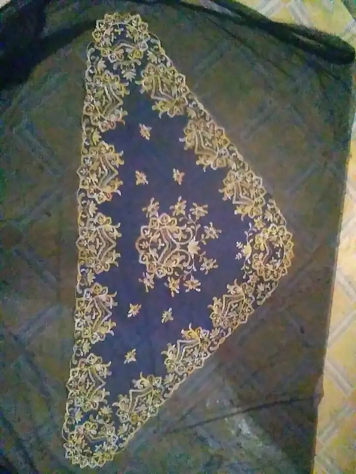 Кружевная Мантилья, кружева, Church Veil, испанская кружевная Мантилья с замбар