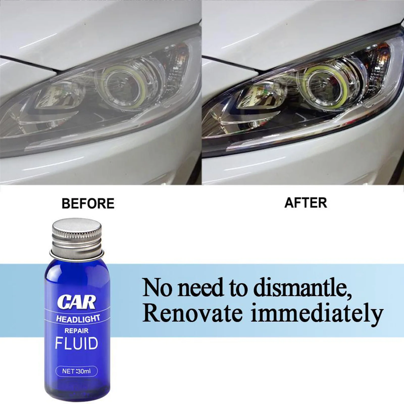  Car Headlight Polishing Agent Scratch Remover Repair Liquid Restoration Kit Car Scratch Repair Coating Repair