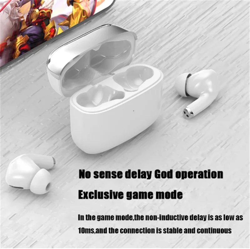 XG46 Bluetooth Earphone ANC Active Noise Cancelling Wireless Headphones Stereo Earbuds Gaming Headsets With Mic Charging Case