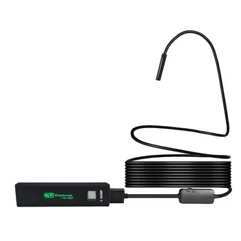 

1200P HD WiFi Inspection Camera Endoscope 3.5m Tube 8mm Waterproof 8 LED Lens Camera With Wireless Transmitter for Android iOS