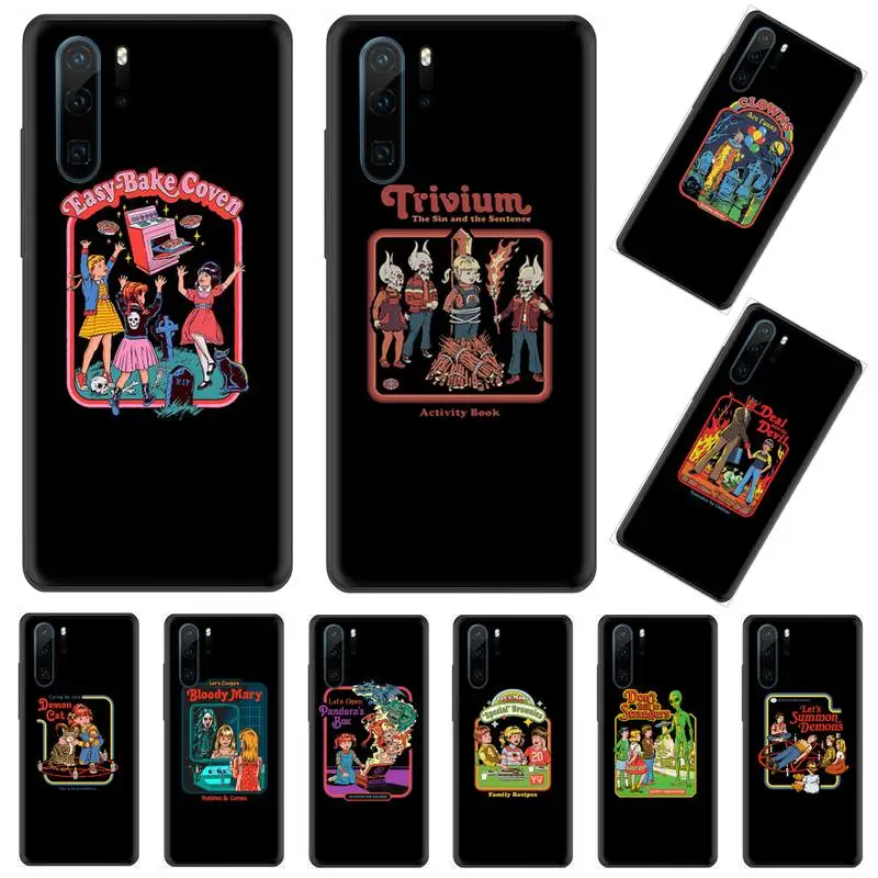 

Halloween Satan Vintage Let's Phone Case For Huawei P 8 10 40 Mate 30 Honor 8 8A 20 20s 9x nova 6se 5t Y9s PSMART lite pro 2017