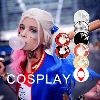 

Maymocon 2pcs/pair Cosplay Animate Soft Color Contact Lens Cosmetic Colored Contact Series Yearly