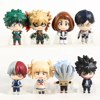 

My Hero Academia Midoriya Izuku Bakugou Katsuki Todoroki Shouto Shigaraki Tomura Himiko Toga Dabi PVC Figure Toys 8pcs/set