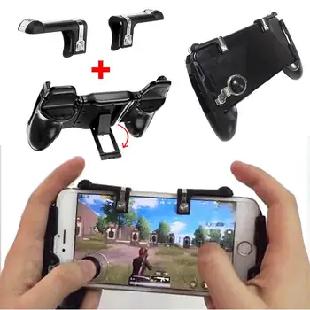 

Mobile Game Fire Button Aim Key Gaming Trigger Controller Gamepad L1R1 Shooter Controller for PUBG Knives Out Rules of Survival