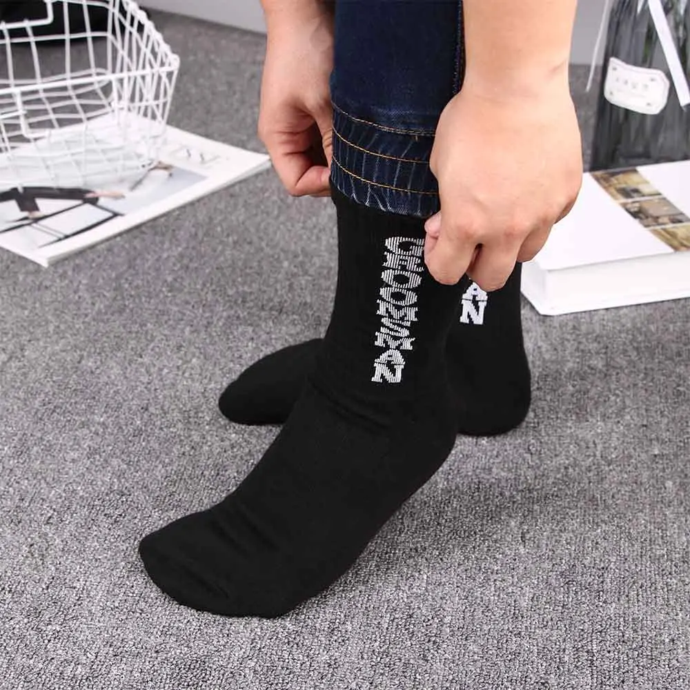 

Wedding Men Socks Groom Best Man Groomsman Letter Print Long Sock Funny Suit Combed Cotton Dress Socks For Wedding Party