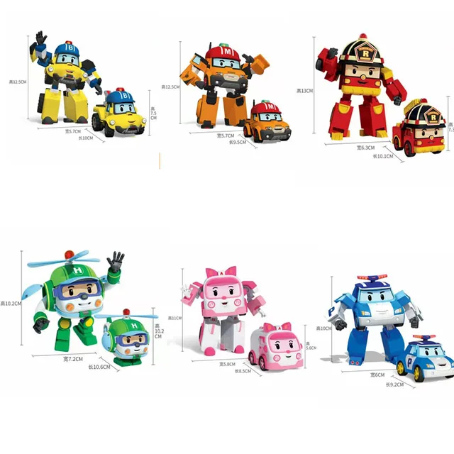 Silverlit Robocar Korea Robot Kids Toys Transformation Anime Action Figure Poli Toys For Children 5