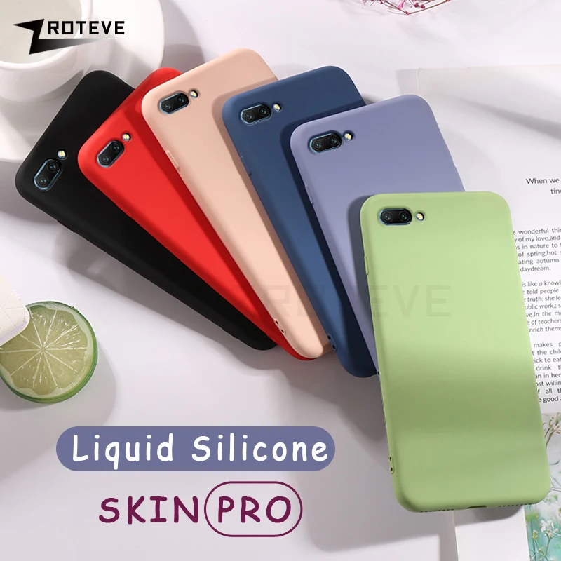 

Cases For Honor 10 9 Lite Case ZROTEVE Candy Colors Cover Liquid Silicone Case For Huawei Honor View 10 20 V10 V20 Cover Fudna