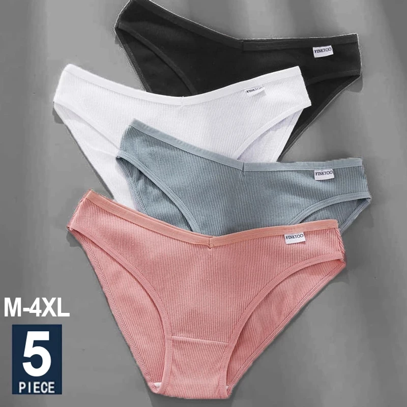 Bragas de algodón para mujer, ropa interior de Color sólido, lencería Sexy, íntima, 5 unids/set - AliExpress Ropa interior de dormir