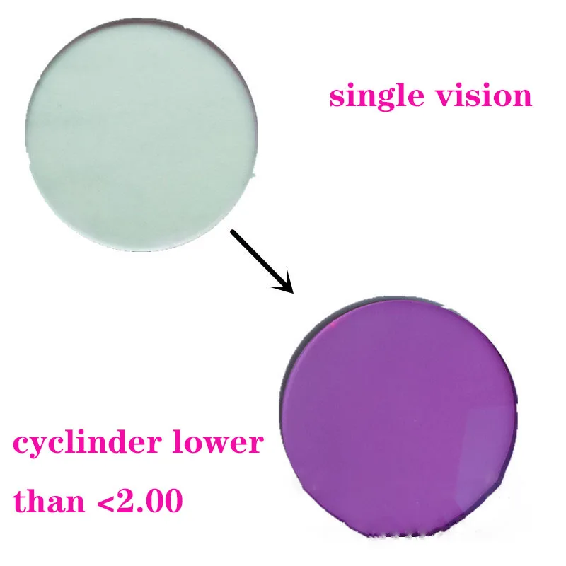 purple low CYL Vazrobe на заказ 1,67 фотохромные очки линзы смола объектив изменить на серый/коричневый анти-Полярный UV00 олеофобное покрытие пленка для мужчин - Цвет линз: purple low CYL