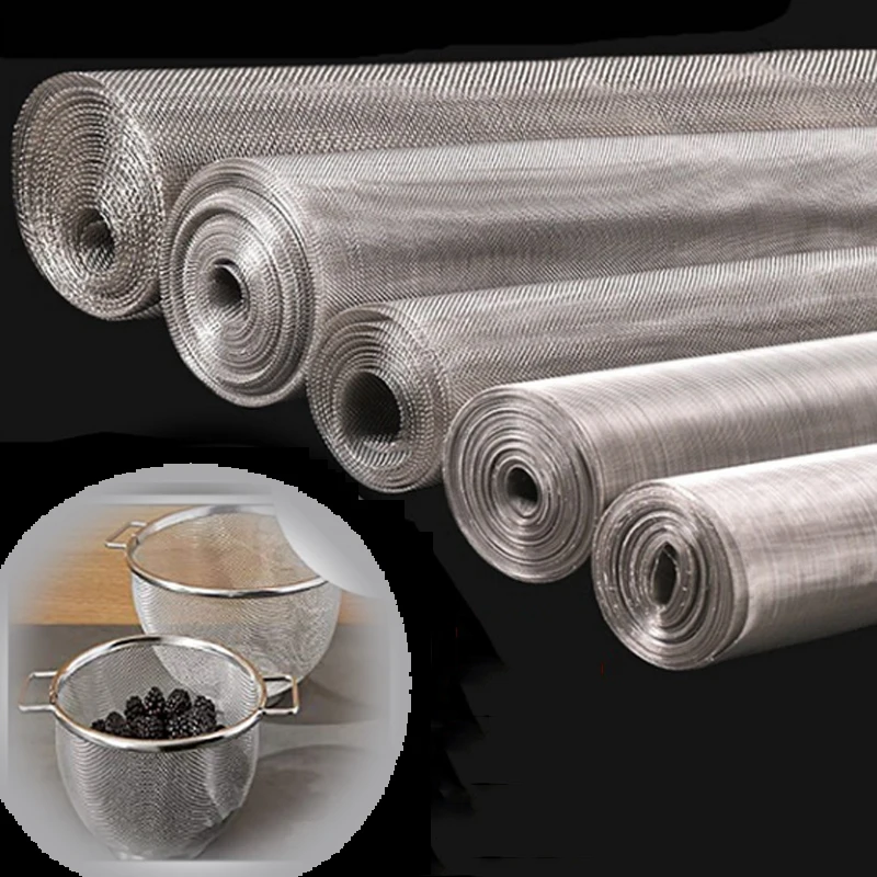 1pcs 15x30cm 5-40 mesh Stainless Steel Filter Sheet