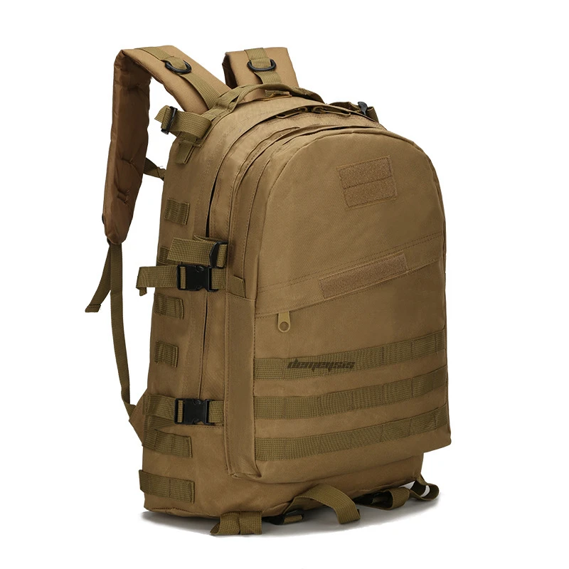 40L водонепроницаемый Камуфляжный тактический рюкзак прочный походный охотничий рюкзак для пейнтбола регулируемый ремень альпинистские армейские сумки - Цвет: tan