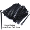 SPRYCLE 50-1000PCS Garden Drip Irrigation 1/4" Support Stake Fixed Stems Holder 11cm 20cm Fit 4/7mm Hose Pipe Inserting Ground 4