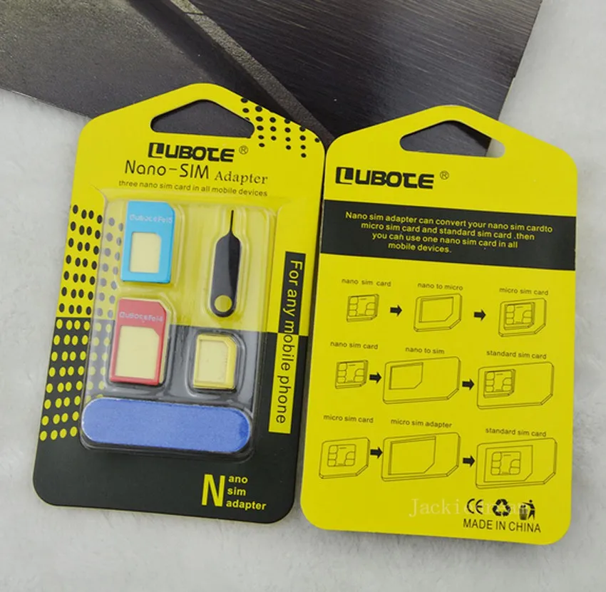 Адаптер-конвертер Nano SIM-карты в Micro Standard для iPhone 6S 5S 4 | Мобильные телефоны и