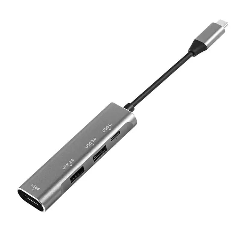 4 в 1 usb type-C концентратор для USB-C USB3.0 USB2.0 4K 1080P HDMI PD конвертер Расширение Док-станция для ПК ноутбук разветвитель