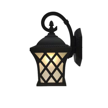 

Retro European outdoor waterproof wall lamp Loft led antirust black corridor Fence Doorway patio Home dec light WJ010722