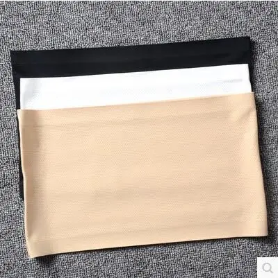 W278 vent hole black Новинка, Шелковый бюстгальтер, обёрточная грудь, топ, сексуальный, с открытыми плечами, Бесшовные дышащие бюстгальтеры, летние топы-бандо, Femme - Цвет: W278 vent hole black