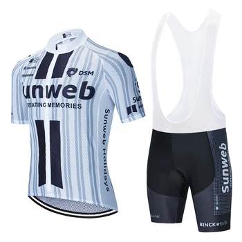 

NEW White sunweb cycling jersey Clothing bike Shorts mtb Ropa mens summer quick dry pro BICYCLING shirts Maillot Culotte Wear