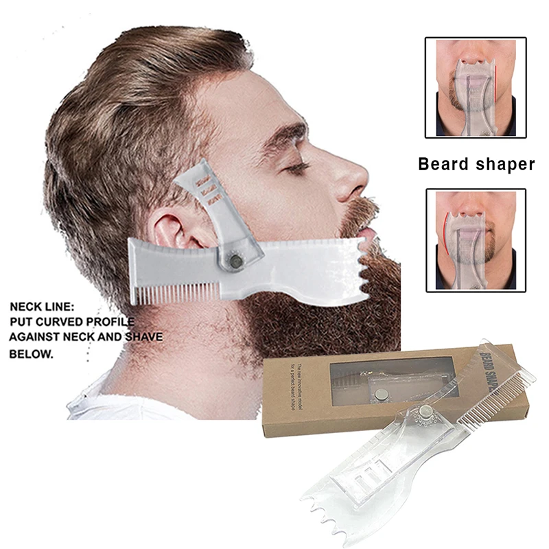 Мужская Борода формирующий стиль формирующий гребешок мужской расчески для бороды инструмент красоты для волос борода отделка шаблон