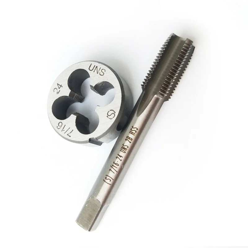 

7/16-24 Tap Die UNS Right Hand Taper Mold Threading Metric Metalworking Tools