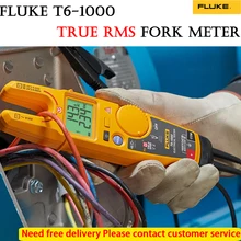 Fluke t6-1000 braçadeira ammeters ac/dc corrente contínua testador elétrico braçadeira instrumento verdadeiro rms garfo medidor fluke sofyt caso