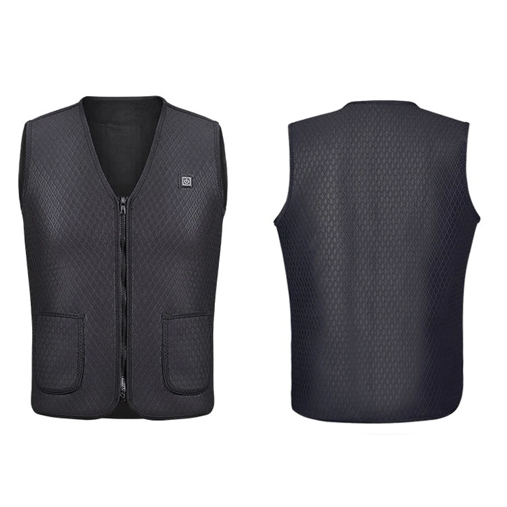 

Hot New Men Women Outdoor USB Heating Vest Jacket Warm Winter Flexible Electric Thermal Clothing Waistcoat Fishing Camping Heate