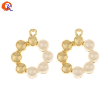 

Cordial Design 50Pcs 21*25MM Jewelry Accessories/Earring Findings/Imitation Pearl/Loop Shape/Charms/DIY Making/Hand Made/Pendant