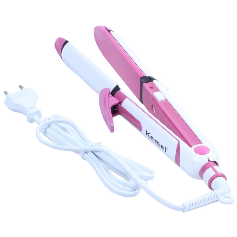 

Kemei KM-1291 multi-function electric splint corn perm straight dual-use straight hair straightener folder