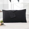 Cotton Pillowcase Solid Color Pillow Case Bedding Black Pillow Cover Envelope Custom Pillow Case Cover 40x60 40x70 50x70 2