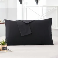 Cotton Pillowcase Solid Color Pillow Case Bedding Black Pillow Cover Envelope Custom Pillow Case Cover 40x60 40x70 50x70 2