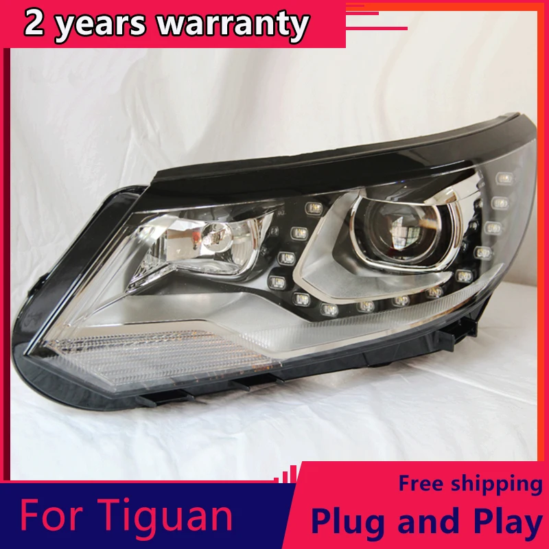 Kowell Car Styling For Vw Tiguan Headlights 2013 New Tiguan Led