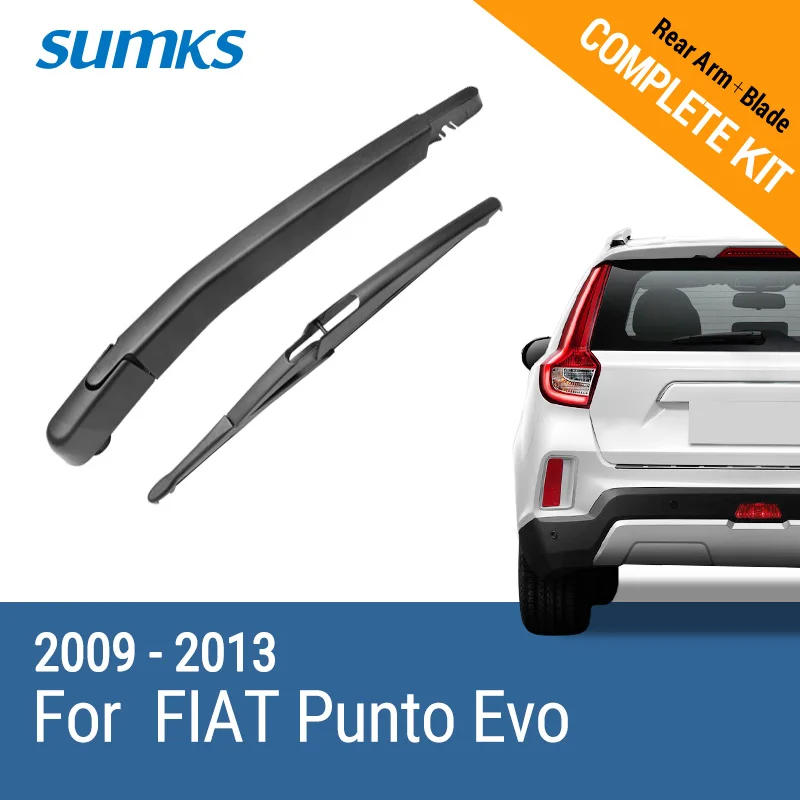 SUMKS Rear Wiper & Arm for Fiat Punto Evo 2009 2010 2011 2012 2013rear