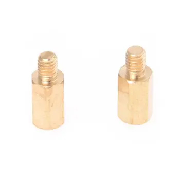 

M3 Male x M3 Female 8mm Long Hexagonal Brass PCB Standoffs Spacers 50 Pcs