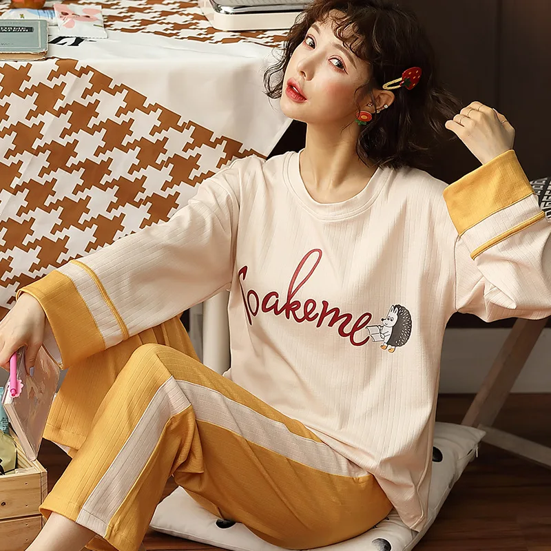 F6113 Fsshion ночное белье пижамы женские Loungewear женские рождественские пижамы Женская одежда для взрослых Женский пижамный комплект - Цвет: F6113